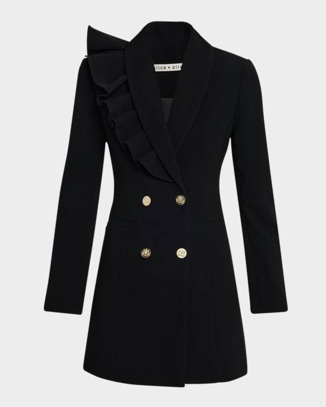 Latoya Ruffle Blazer Mini Dress